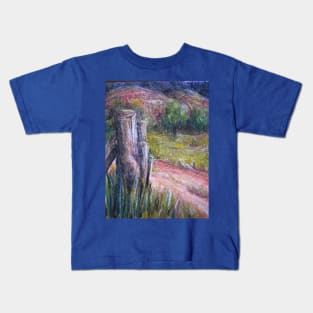 Fence Post in Flinders Ranges Kids T-Shirt